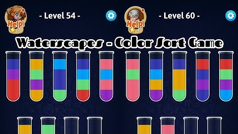 Waterscapes - Color Sort Game | Level 54 - Level 60 | Main Games