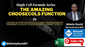 Integrate CHOOSECOLS Function with Multiple Advanced Functions to Create Dynamic Report in Excel