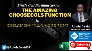 Integrate CHOOSECOLS Function with Multiple Advanced Functions to Create Dynamic Report in Excel