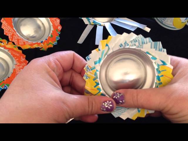 Asbak / maken van blikje - make a off a tin can - YouTube