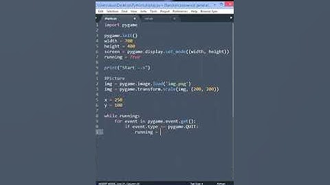 Pygame -display Image in pygame python||#python #pygame