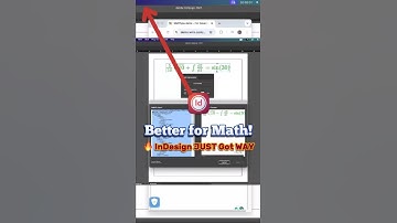 🤯 Math in InDesign?! No More Pain!#AdobeInDesign #MathML  #NewFeature #ViralShorts