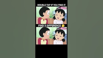 Find 3 Mistakes in 10 Seconds - Are You Smart Enough? 👀 #spotthedifference #iqquiz #doraemon