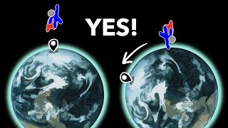 Thumbnail for If I hang in sky, will the Earth spin beneath me?