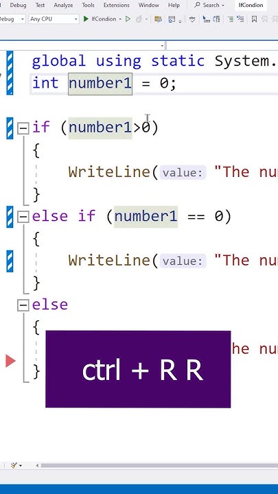 تغيير اسم variables visual studio shortcuts - YouTube