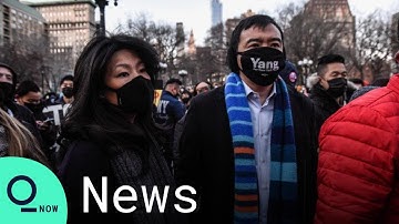 Andrew Yang Attends Anti-Asian American Violence Rally In NYC