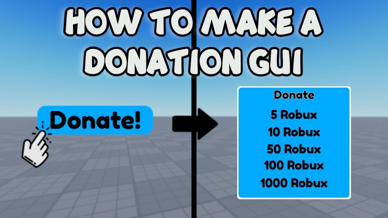 How to make a Robux Donation Button!