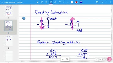 Checking Subtraction by Casting Nines