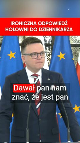 Hołownia pełen ironii. Chce \