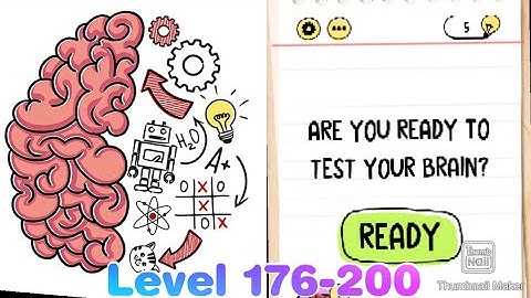 Brain Test: Tricky Puzzle Level 176 - 200 || Walkthrough Solution
