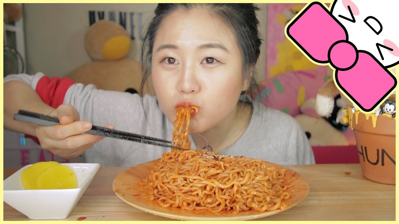 NUCLEAR FIRE NOODLE | EATING SOUND | ASMR