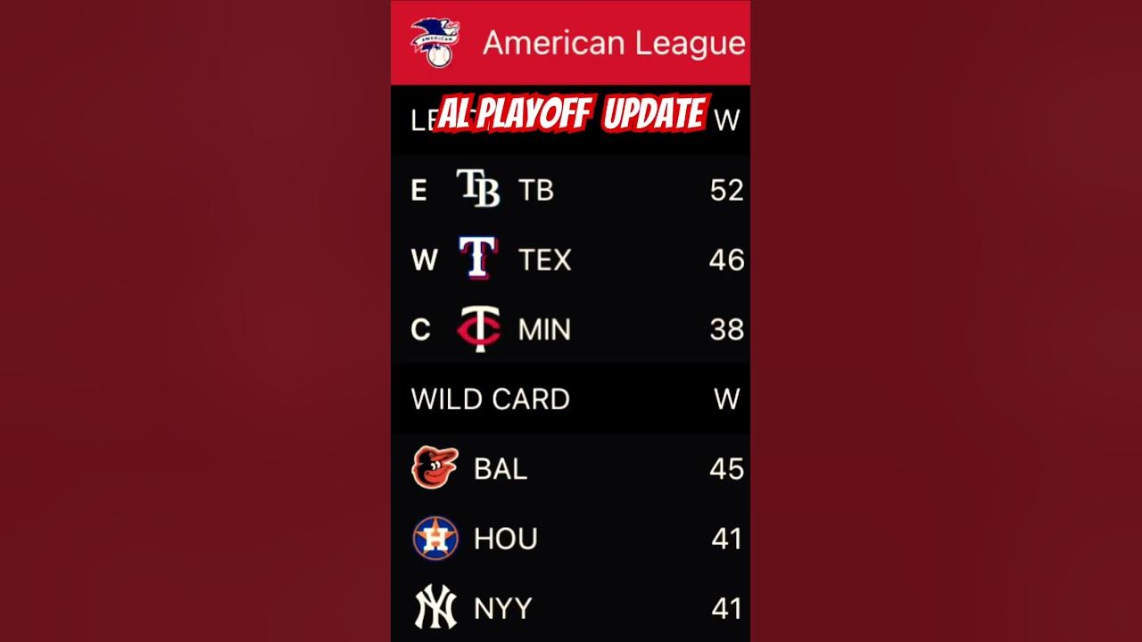 American League playoff update mlb mlballstargame mlbplayoffs 