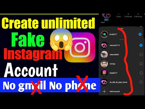 How to create unlimited Instagram fake account |#fakeaccount