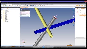 TopSolid7 - How to cut 3 extruded bars in a node