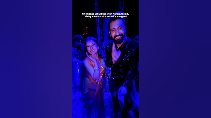 Shehnaaz Gill vibing with Karan Aujla & Vicky Kaushal at Ambani"s sangeet #shorts #shehnaazgill