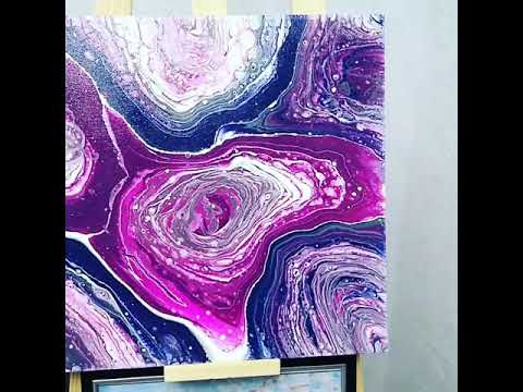 Acrylic Pour Abstract Painting Artwork For Sale on Etsy - YouTube