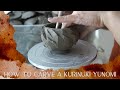Kurinuki yunomi how to carve a teacup from a lump of clay