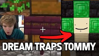 Dream TRAPS TommyInnit and messes with him on Dream SMP