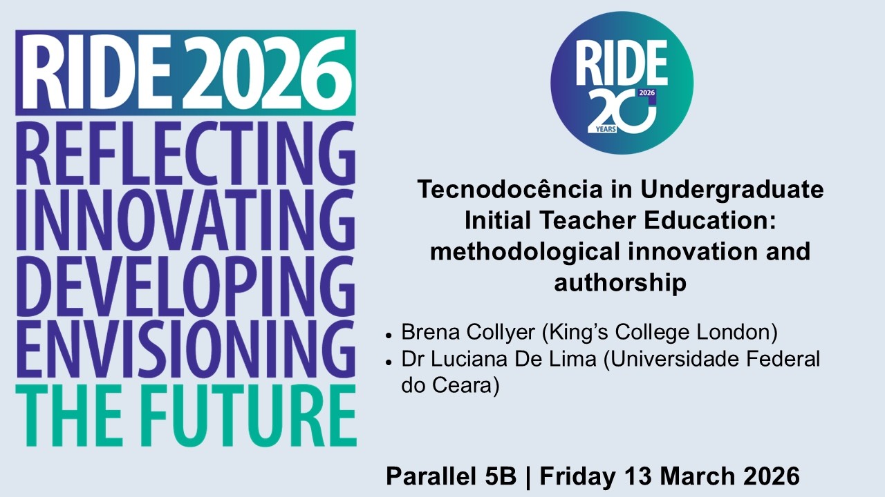 RIDE 2026 Conference: Parallel Session 5B with Brena Collyer
