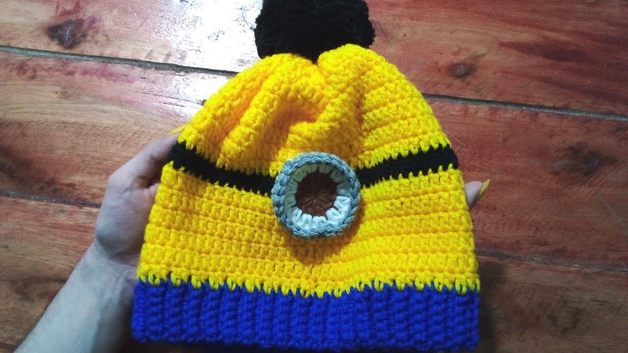 Gorro MINION Tejido a Crochet - Paso a Paso 