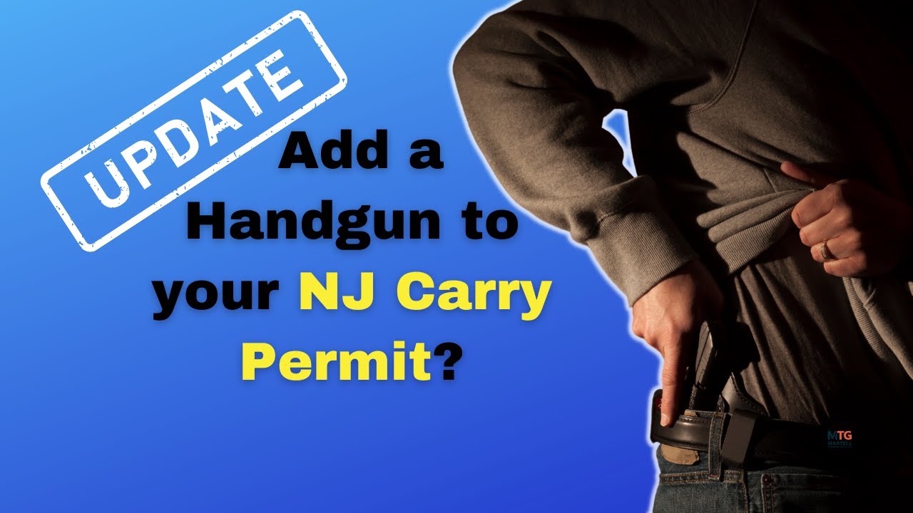How to Add a Handgun to your NJ Carry Permit UPDATE YouTube
