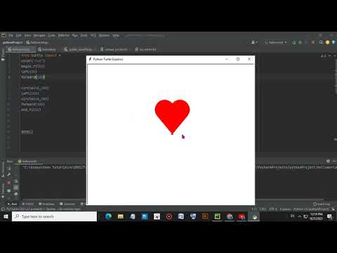 Making Love Sign By using Python.(❤️) Make Heart sign by python.