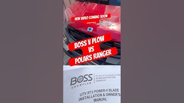 Boss V Plow VS Polaris Ranger!  6’6” VTX BOSS Snowplow | Polaris Ranger 1000XP Northstar |