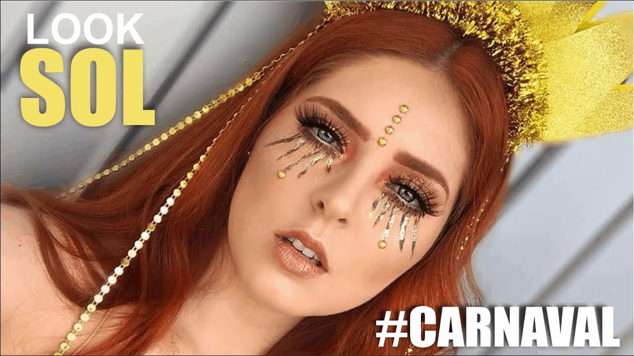 FANTASIA COMPLETA DEUSA SOL  - FÁCIL #MAKECARNAVAL #FANTASIA #DIY