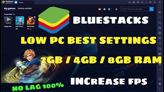 BLUESTACKS BEST SETTING IN LOW END PC || League of Legends: Wild Rift EMULATOR