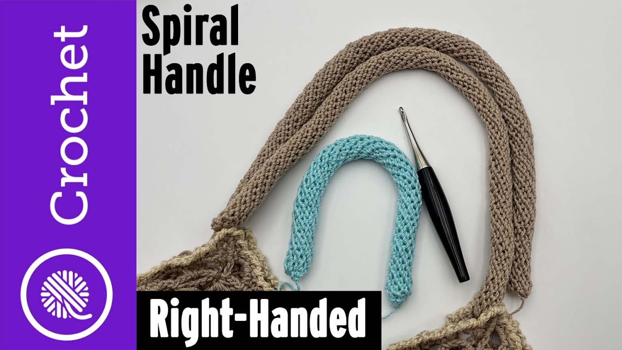 The BEST Crochet Spiral Bag Handle Ever! - GoodKnit Kisses