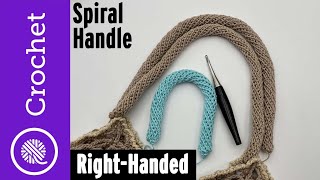 Crochet Spiral Handle, Cord, Rope and measure for stretch