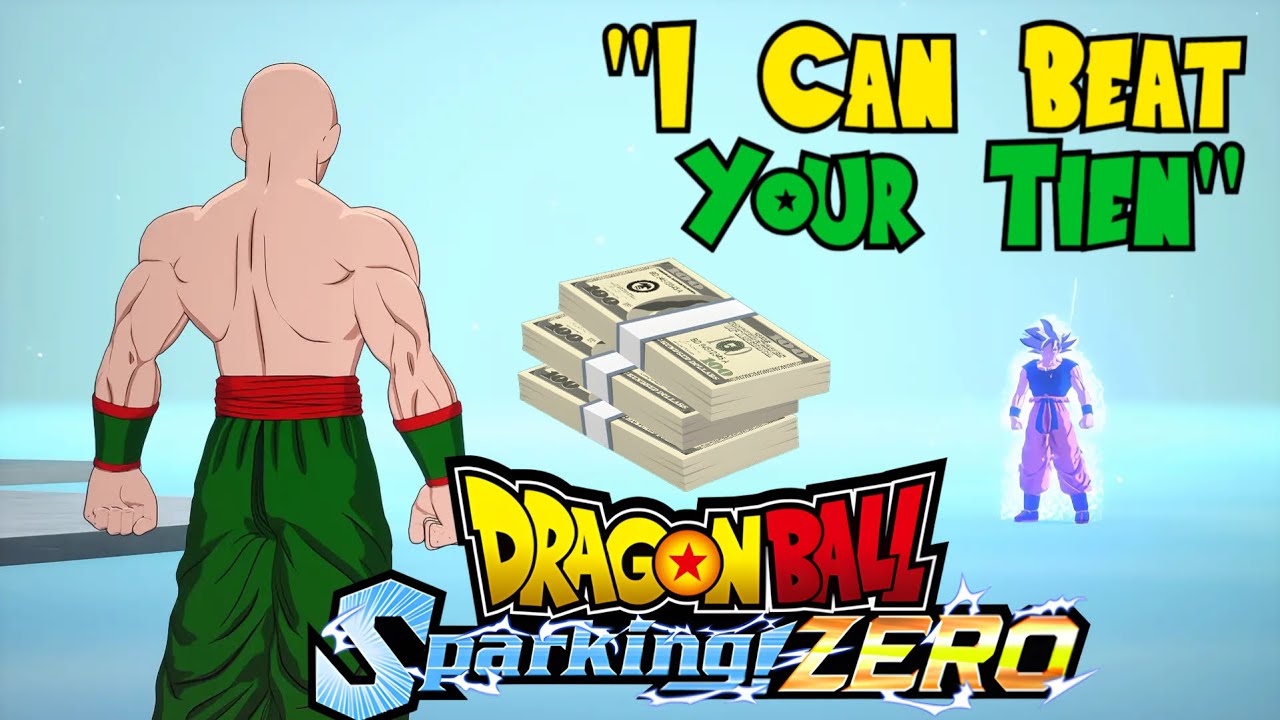 Он бросил вызов моему Тьену на 2000 долларов в Dragon Ball Sparking Zero!?