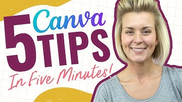 ✨5 Canva Tips in 5 Minutes or Less! [DESIGN FASTER!]