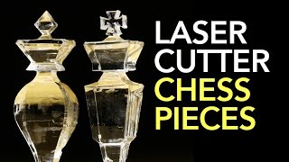 How to make 3D Miniature Chess Pieces made with a Laser Cutter