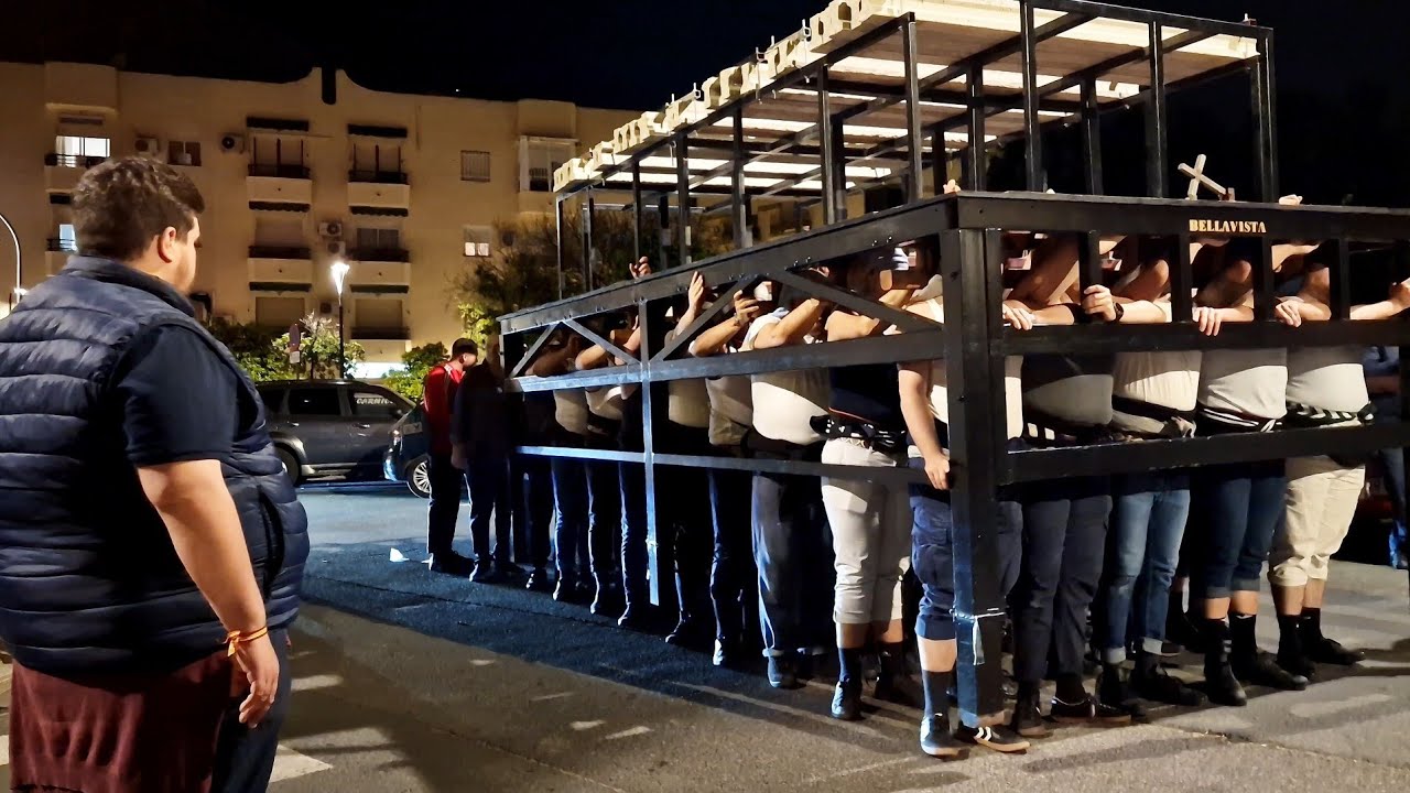 Ensayo de Costaleros del misterio de Bellavista