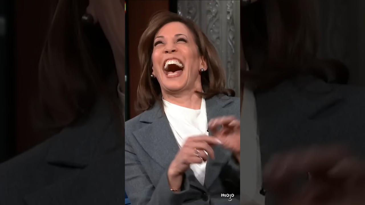Kamala Harris Laughing for a Minute Straight 😂 - YouTube, image size:1280x720