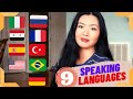 Speaking 9 languages  how i learned each language w subtitles  american polyglot