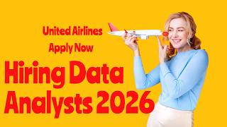 United Airlines Hiring Data Analysts 2026 ✈️ | Apply Now