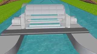 water wheel micro hydro floating hydrocat