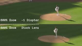 Mission 1 Pro Far Focus: comparing stock lens, with adding a -1 Diopter