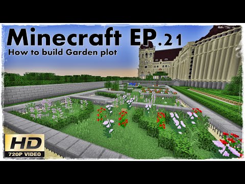 Minecraft สอนสร้าง EP.21 : สอนจัดสวนดอกไม้/ตกแต่งสวนต่างๆ