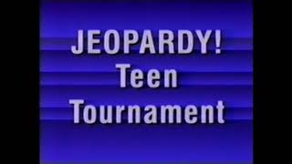 Jeopardy! Teen Tournament contestant plug, 9/6/96