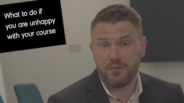 What to do if you are unhappy with your course - Carl Lightbown