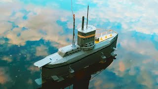 Подводная лодка  U-Boat Type ХХІІІ на Радиоуправлении из Картона