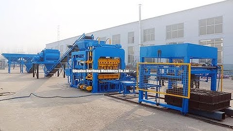QT15 15 Automatic concrete block making machine hollow block machine
