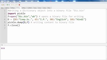 menu based program to explain BINARY file operations
