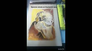 Retrato en pastel seco/tiza Atardecer de la vida. #clasesonline #pinturatiza #dibujo #vida