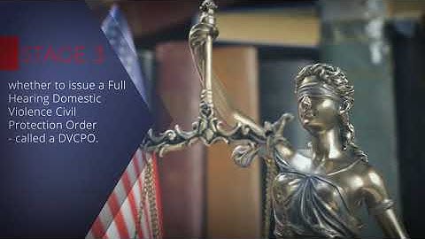 Domestic Violence Civil Protection Order Instructional Video