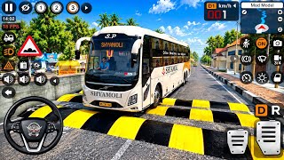 🔥Extreme Off' Road Driving SHYAMOLI VOLVO BUS vs BIG SPEED BREAKERS 😱🚌 | Bus Simulator Indonesia screenshot 5