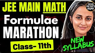 JEE MAINS MATH :Complete Formula Revision CLASS 11 NEW SYLLABUS |IITJEE MATH FORMULAE| NEHA MAM #jee